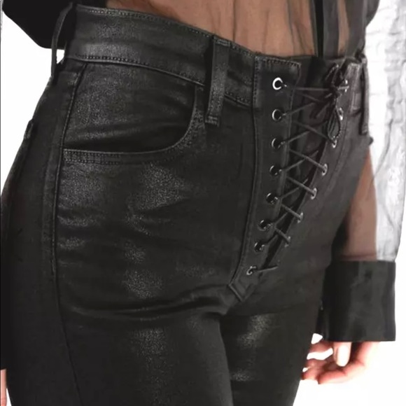 J BRAND X STEPH SHEP HIGH-RISE LACED COATED JEAN - Picture 11 of 16